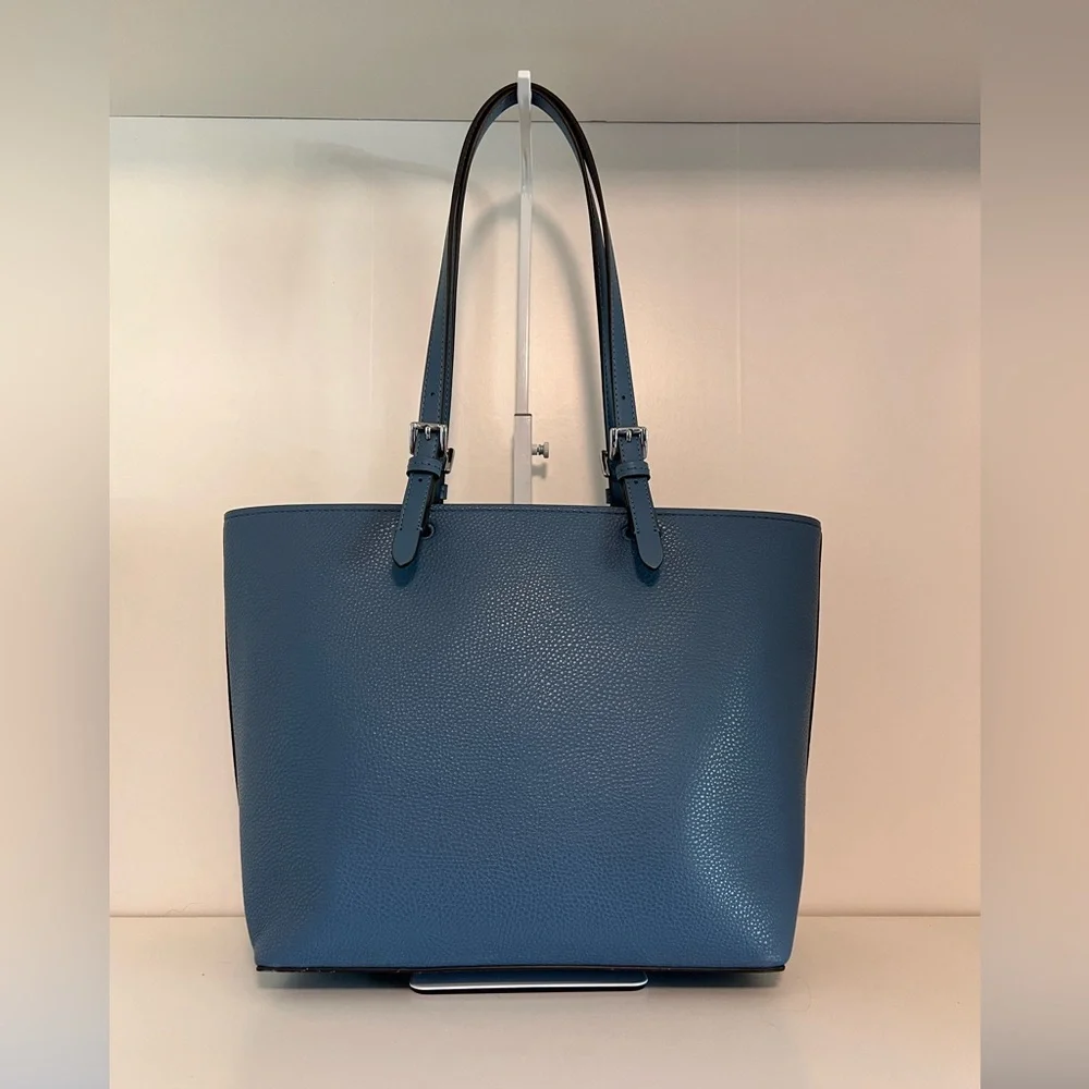 Michael Kors Blue Pebbled Leather Tote